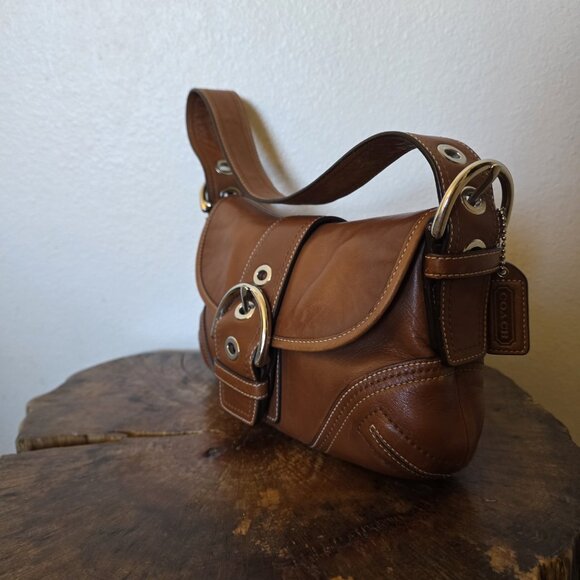 Coach F10188 Soho Small Hobo Shoulder Bag Tan Leather w/ Dustbag Authenticated - Picture 16 of 16